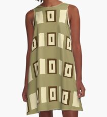 Coffee A-Line Dress