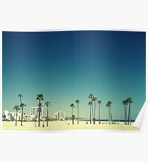 Summer Beach Blue Poster