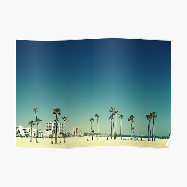 Summer Beach Blue Poster
