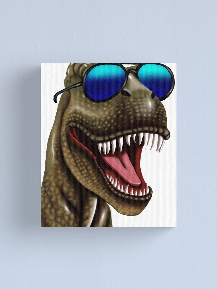 Funny Dinosaur With Cool Glasses