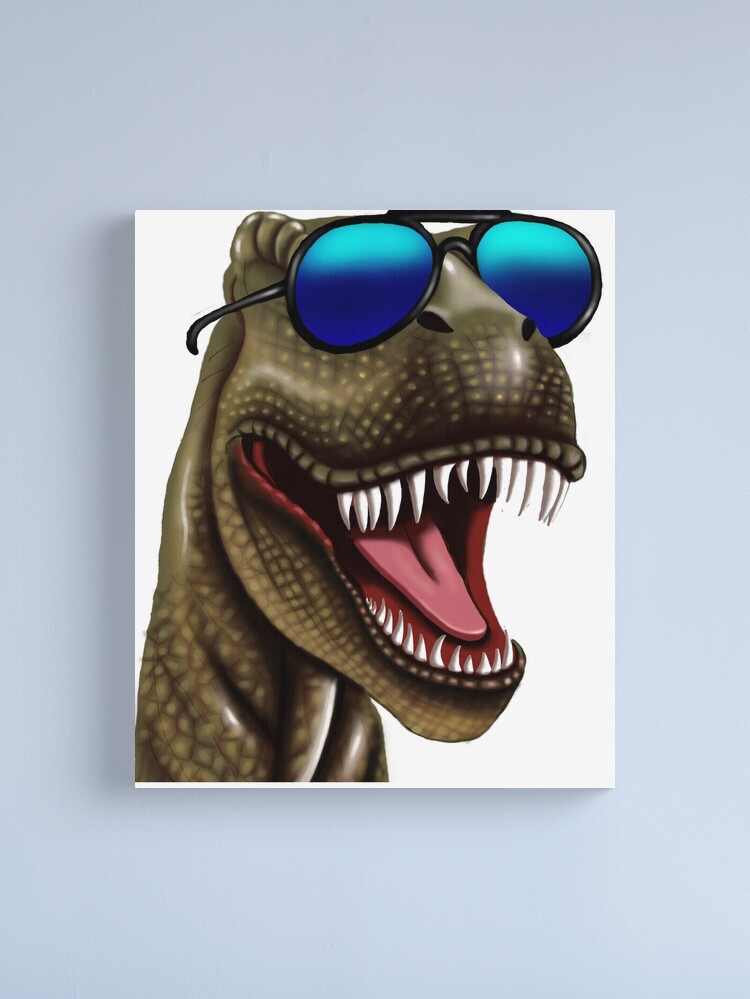 Funny Dinosaur With Cool Glasses