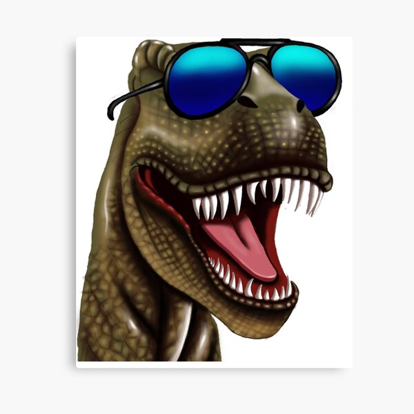 Funny Dinosaur With Cool Glasses