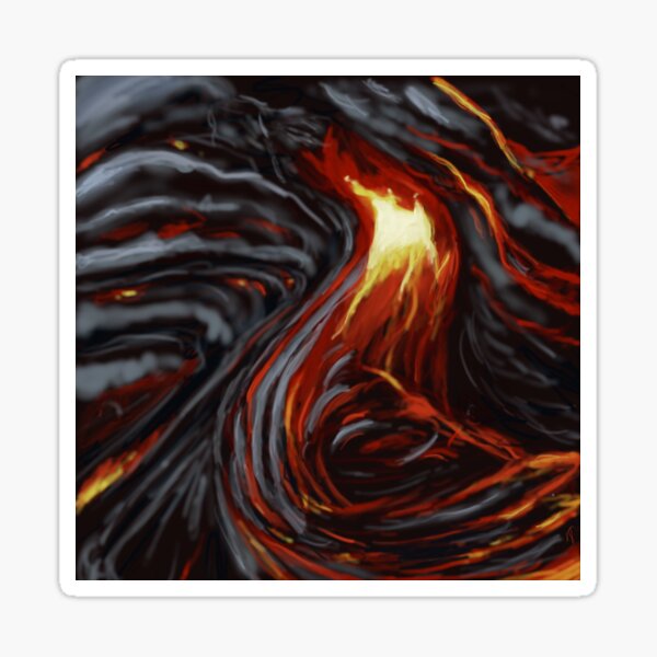 Lava flow Sticker