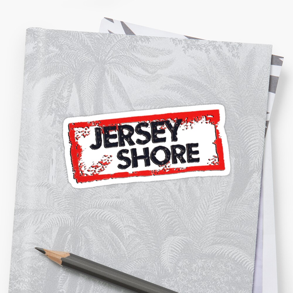 jersey-shore-logo-sticker-by-baileylevin-redbubble
