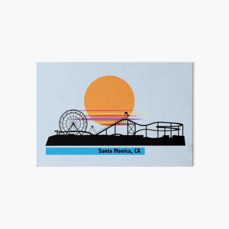 Santa Monica Art Board Print
