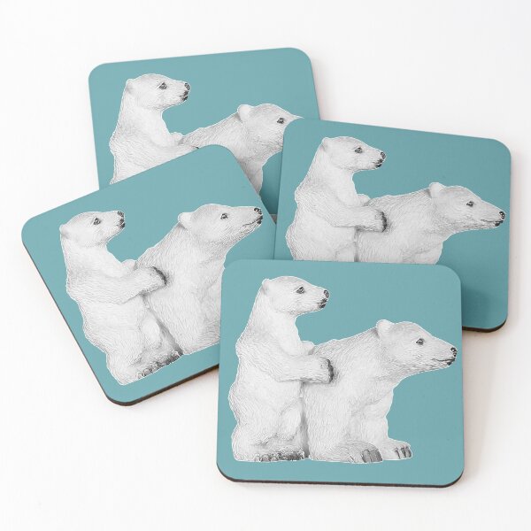 Item preview, Polar white bear mother and baby designed and sold by Astralia.