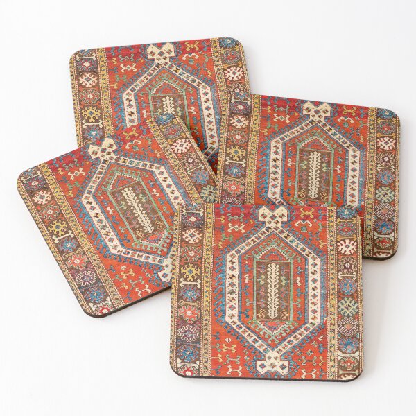 Item preview, Karapinar Turkish Tribal Rug Print designed and sold by Vicky Brago-Mitchell®.