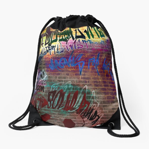Shadowhunter Graffiti Drawstring Bag