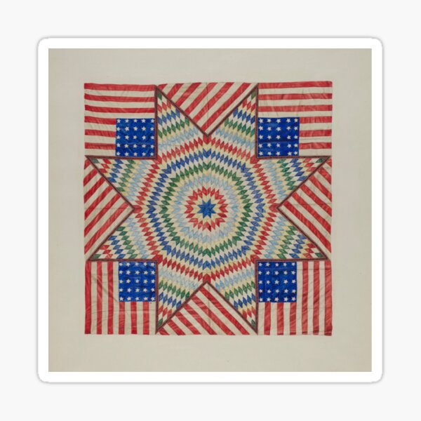 Americana Quilt Sticker