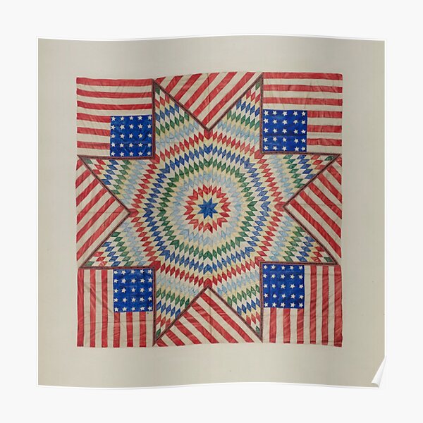 Americana Quilt Poster