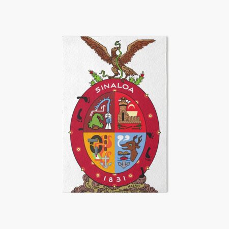 Coat of Arms of Sinaloa, Mexico Art Board Print