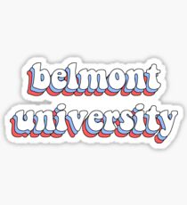 belmont university Sticker