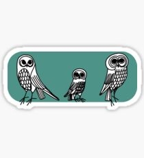three owls Sticker