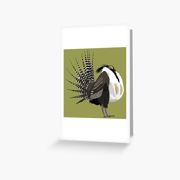 Gunnison Sage-Grouse (support the Bird Conservancy of the Rockies) Greeting Card