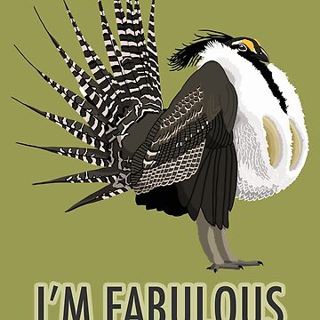 Artwork thumbnail, Fabulous Gunnison Sage-Grouse (support the Bird Conservancy of the Rockies) by BennuBirdy