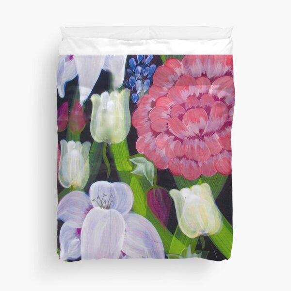 Item preview, Flowers on Black designed and sold by scarvesgifts.