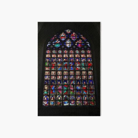 Stained Glass Window / Antwerp Cathedral Art Board Print