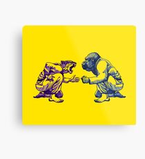 Kampfkunst - Lebensart # 1 - Tiger vs. Gorilla - Jiu Jitsu, Bj. Judo Metallbild