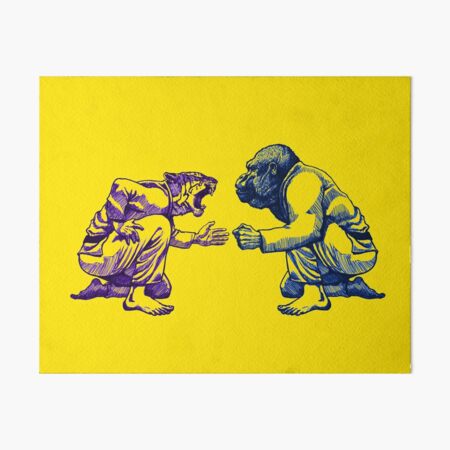Martial Arts - Way of Life #1 - tiger vs gorilla - Jiu jitsu, bjj, judo Art Board Print