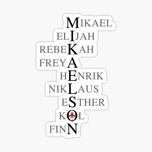 Mikaelson family Sticker