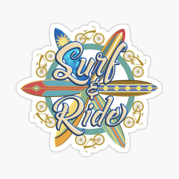 Beach Cruiser Stickers Redbubble
