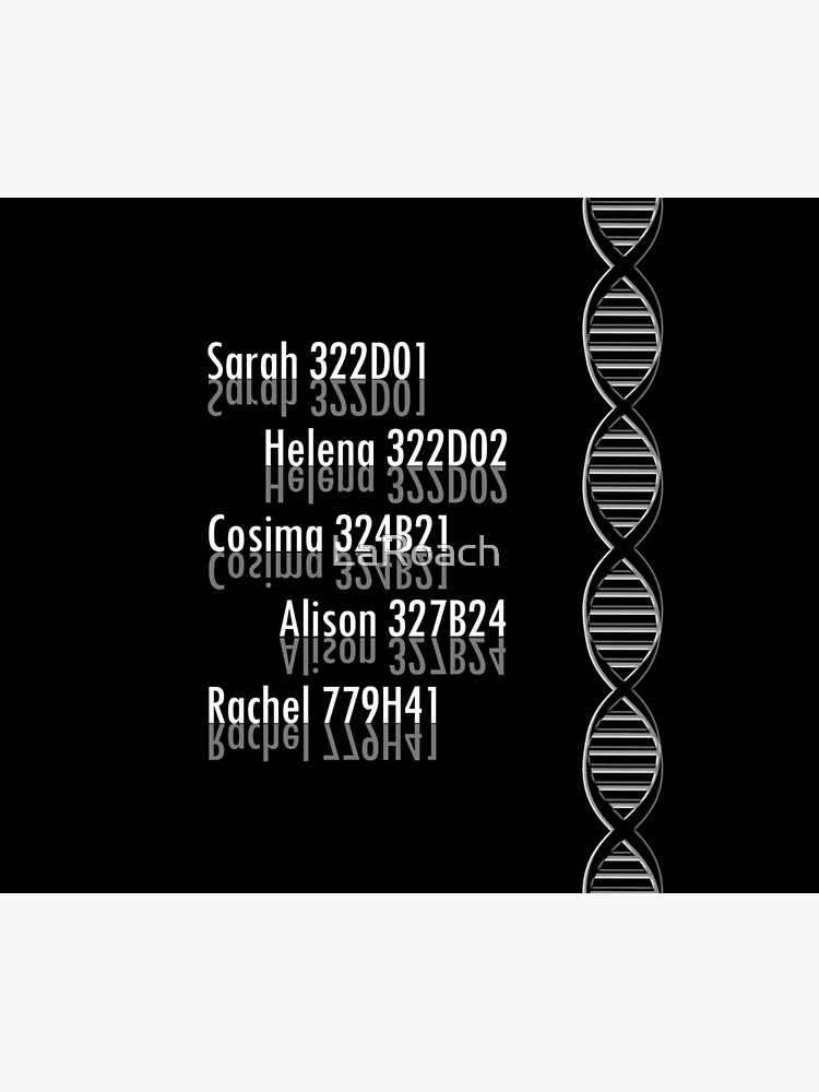 Orphan Black Clone Tag Numbers by LaRoach