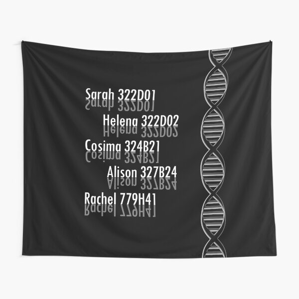 Orphan Black Clone Tag Numbers Tapestry