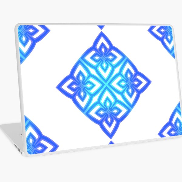 Blue Hydrangea Emblem Laptop Skin