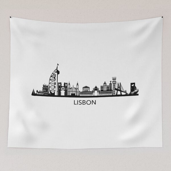 Item preview, Lisbon Skyline Art designed and sold by Elenia Design.
