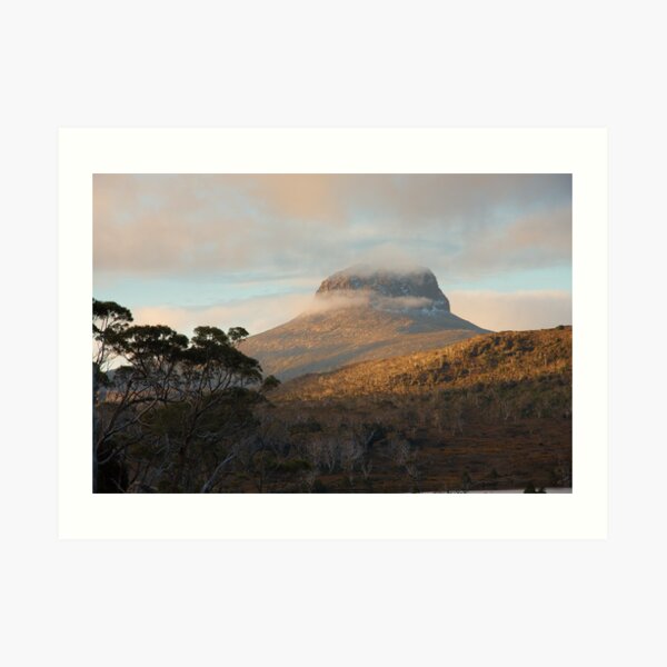 Barn Bluff, from Lake Windermere, Overland Track, Tasmania Art Print