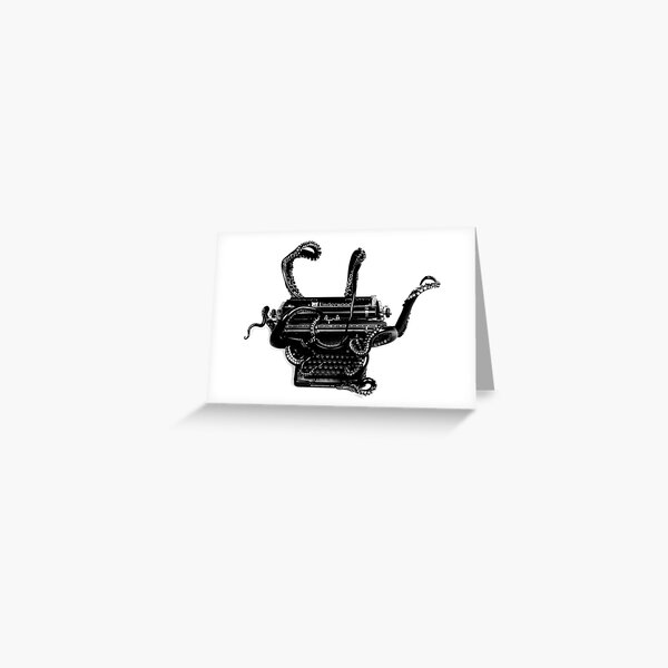 Item preview, B&W Vintage Octopus Typewriter designed and sold by octotypewriter.