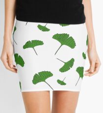 Ginkgo leaf pattern, ginkgo biloba, australian leaf, leaves, nature, gingko Mini Skirt