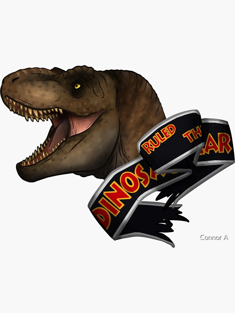 Drawing t-rex, jurassic park 