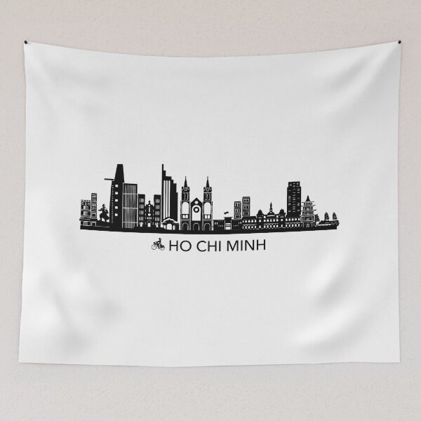 Item preview, Ho Chi Minh skyline Art designed and sold by Elenia Design.
