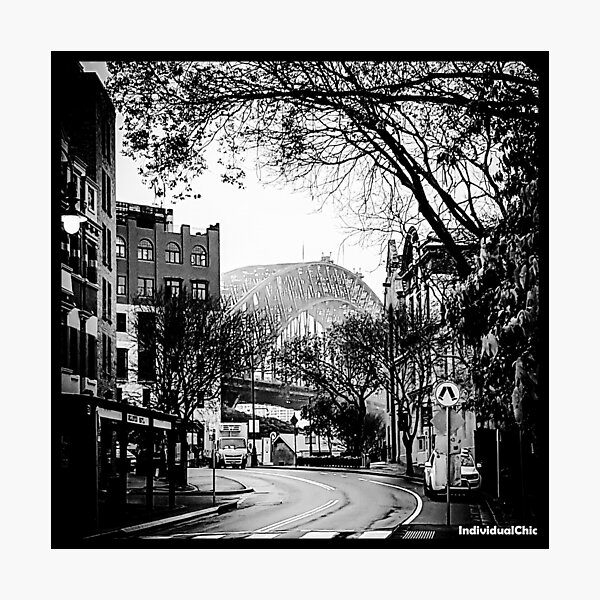 Silvered Sydney Harbour Bridge Photographic Print
