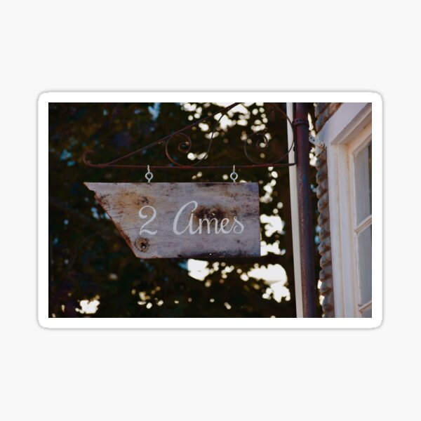 2 Ames at the Institute Sticker