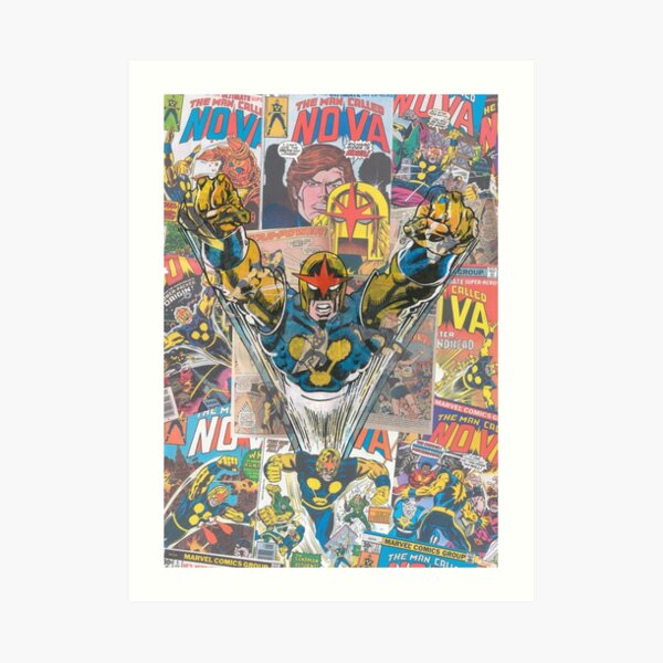 Vintage Comic Nova Art Print