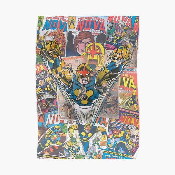 Vintage Comic Nova Poster