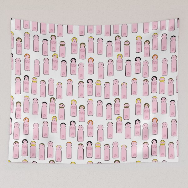 Item preview, streaking peg people designed and sold by B0red.