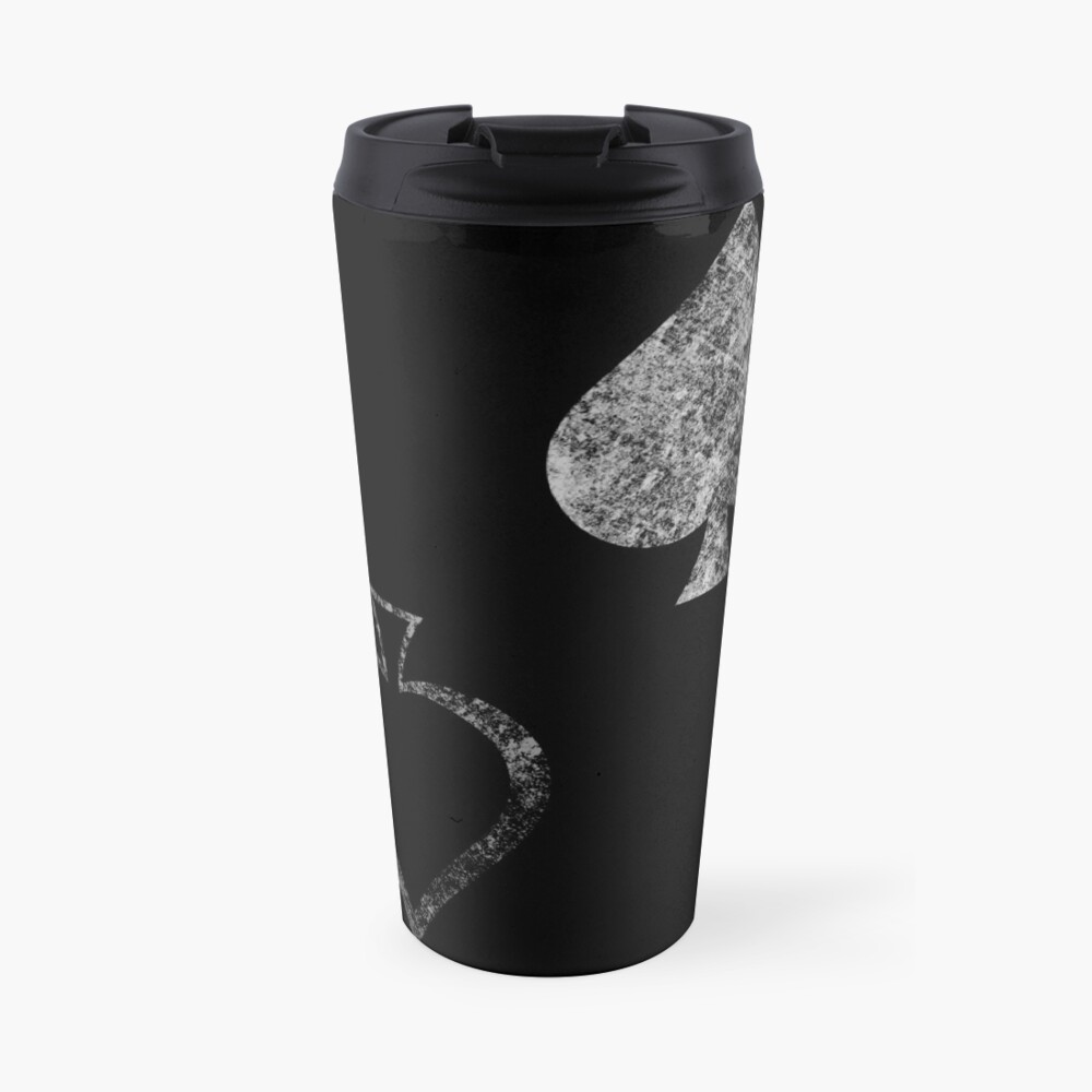 Caydes Spades Faded Travel Coffee Mug