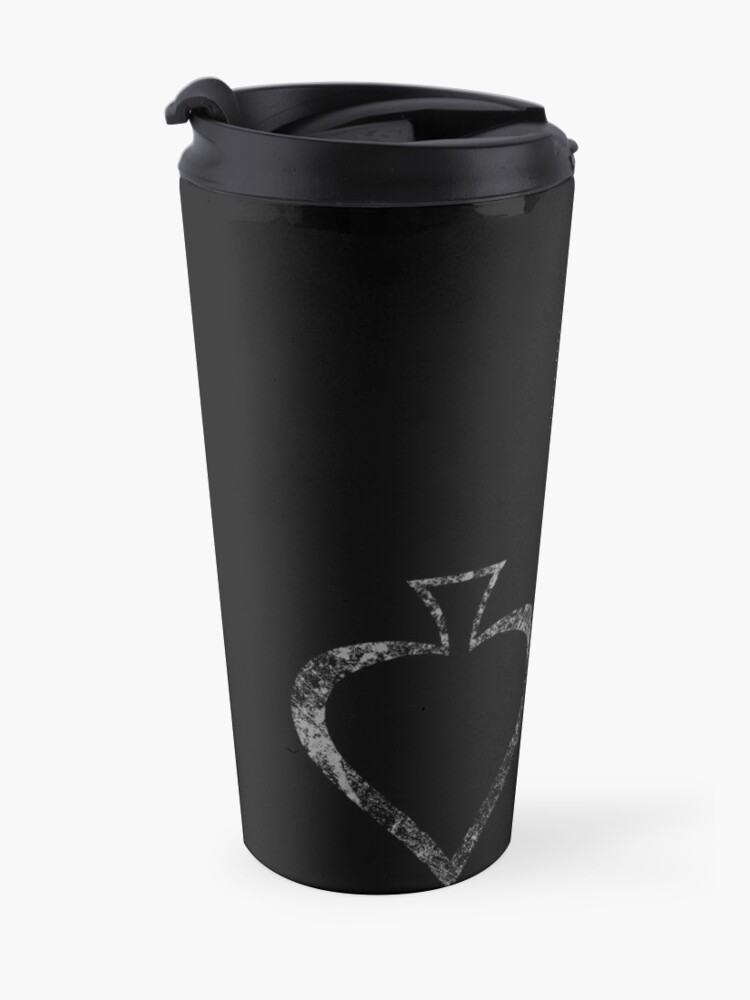 Alternate view of Caydes Spades Faded Travel Coffee Mug