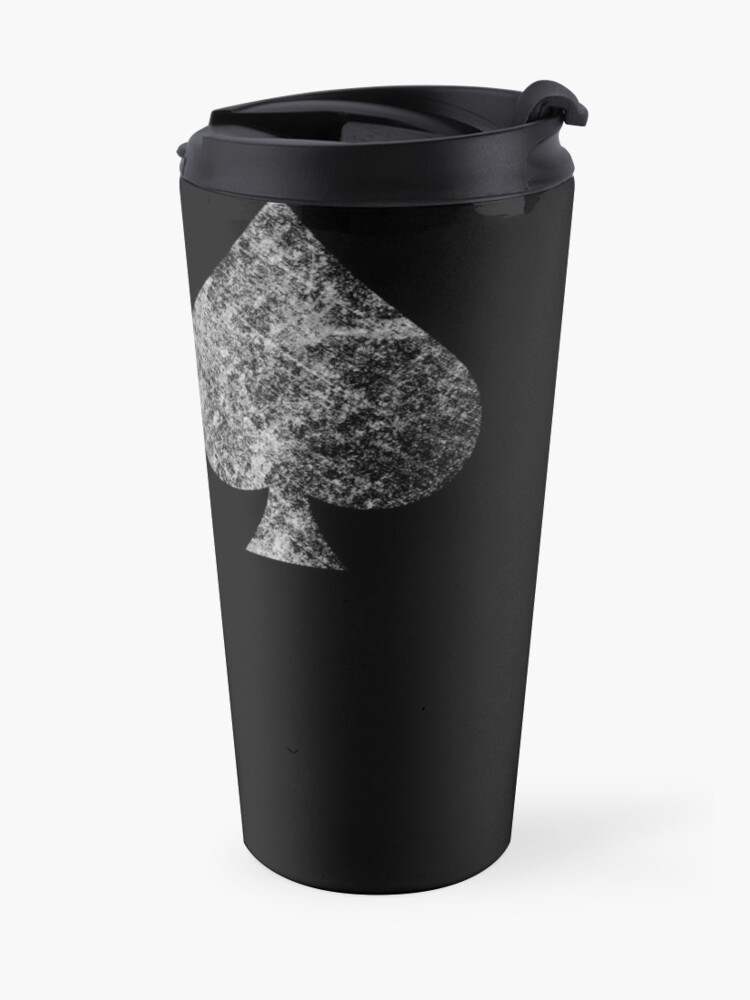 Alternate view of Caydes Spades Faded Travel Coffee Mug