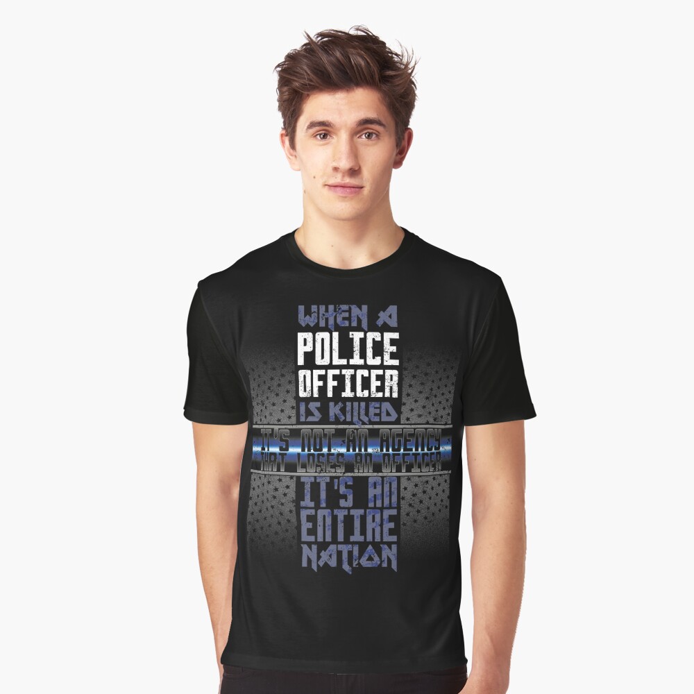 Police Memorial Fallen Officer Shirt Fallen Police Officer T Shirt By Shoppzee Redbubble 0166