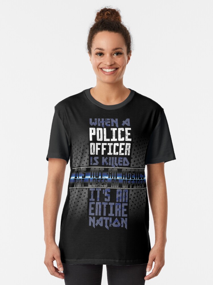 Police Memorial Fallen Officer Shirt Fallen Police Officer T Shirt By Shoppzee Redbubble 6413