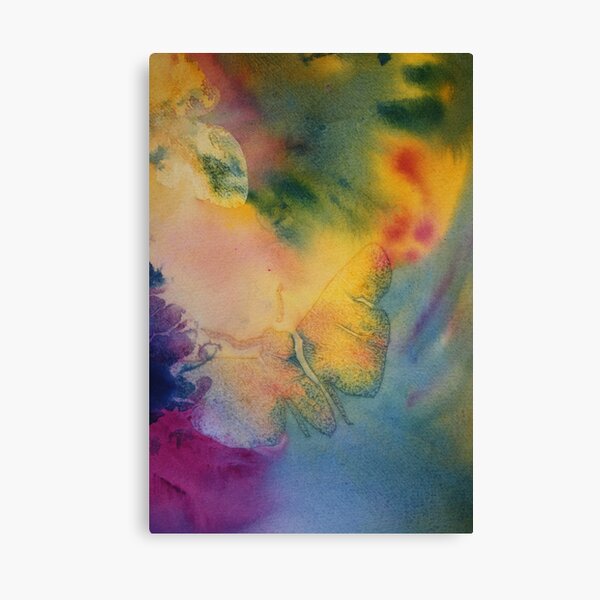 Watercolour: Moth in Watercolour Canvas Print