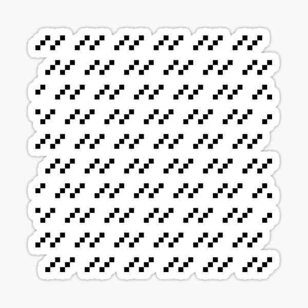 Staggered Check Sticker