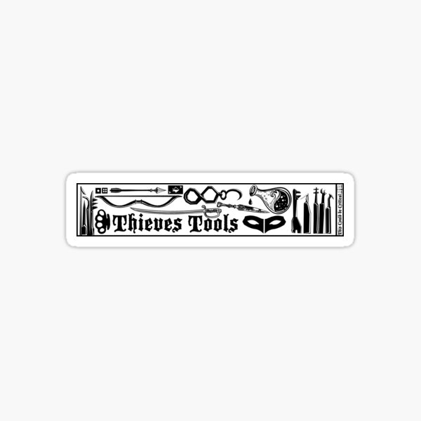 Aperçu de l'œuvre Outils de voleurs créée et vendue par GlassPhoenix.
