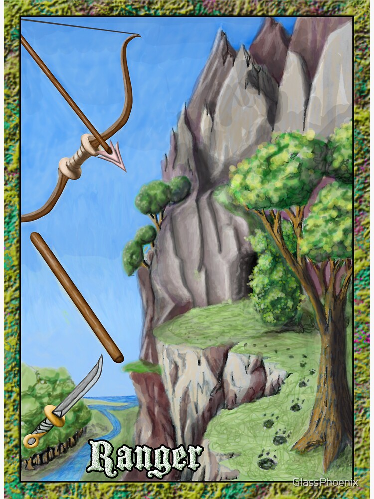 "Dnd Ranger favored terrain" Sticker for Sale by GlassPhoenix Redbubble