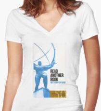 "Atlas Shrugged" for Smoothbrains Women's Fitted V-Neck T-Shirt