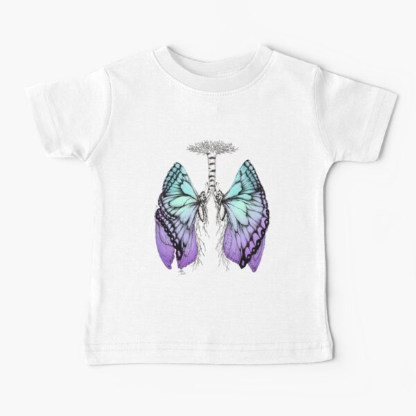 Butterfly Lung Blue Purple Baby T-Shirt